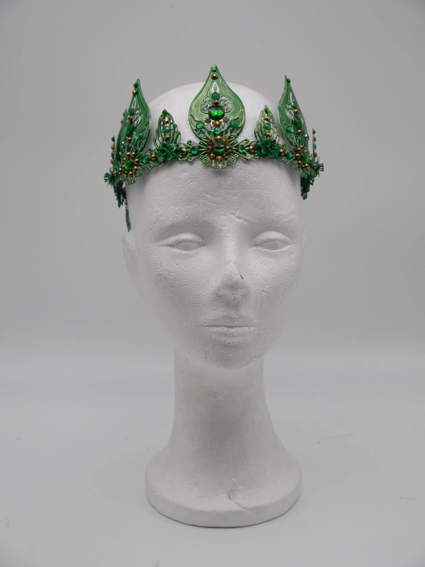 Froschkönig Set – Krone, Ohrringe, Kette ~ Crown ~ Kiss the frog ~ Headdress ~fantasy ~ fairytail