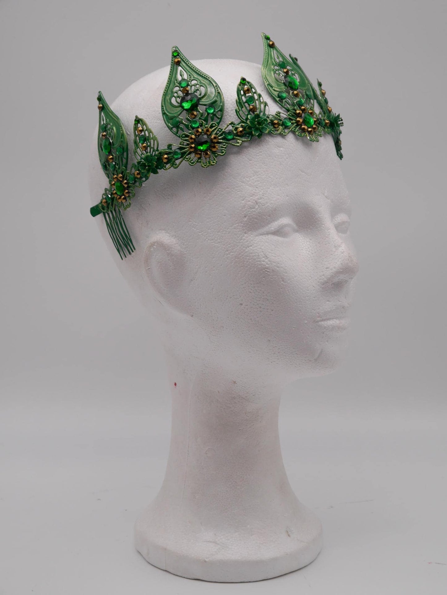 Froschkönig Set – Krone, Ohrringe, Kette ~ Crown ~ Kiss the frog ~ Headdress ~fantasy ~ fairytail