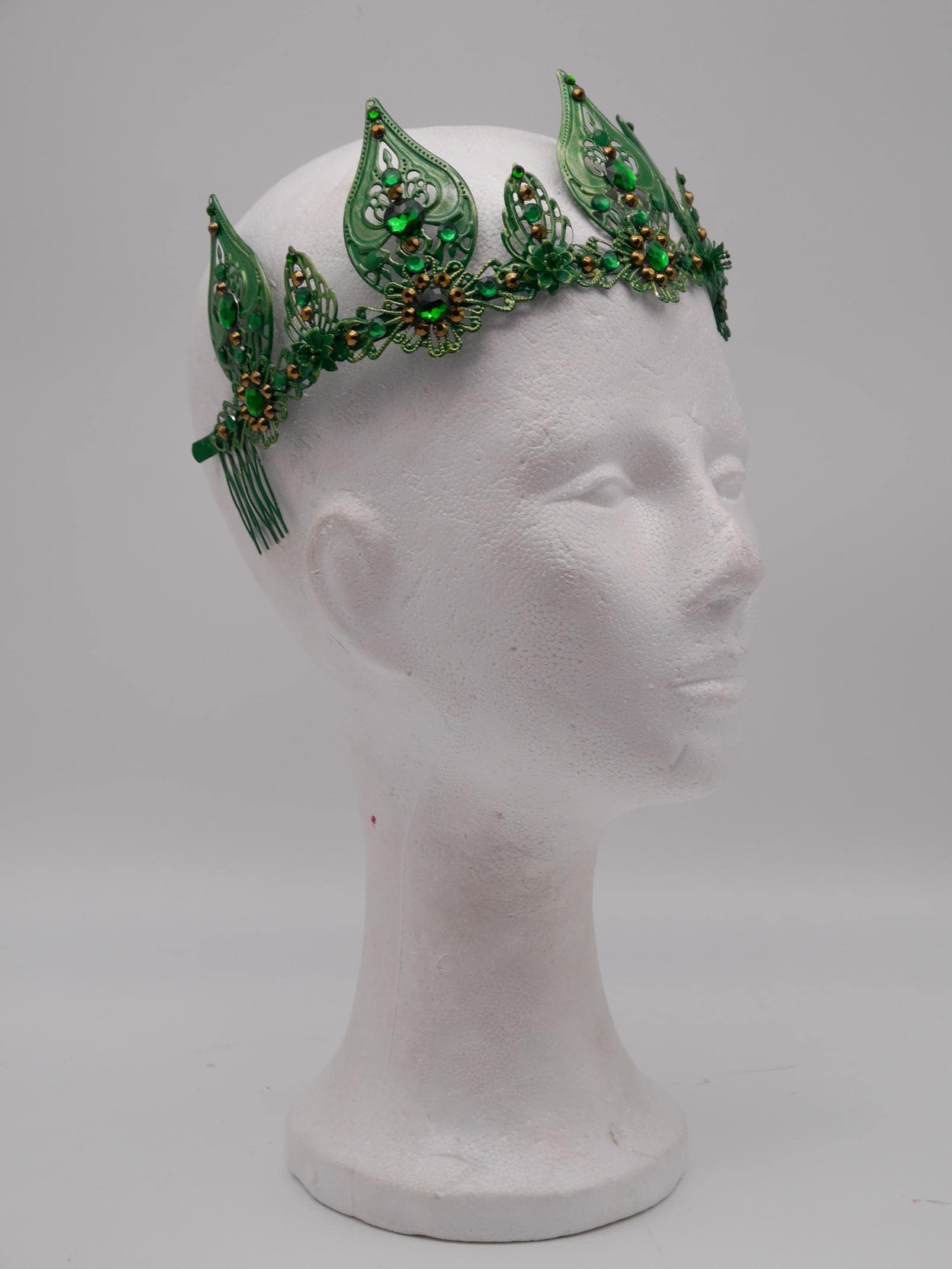 Froschkönig Set – Krone, Ohrringe, Kette ~ Crown ~ Kiss the frog ~ Headdress ~fantasy ~ fairytail