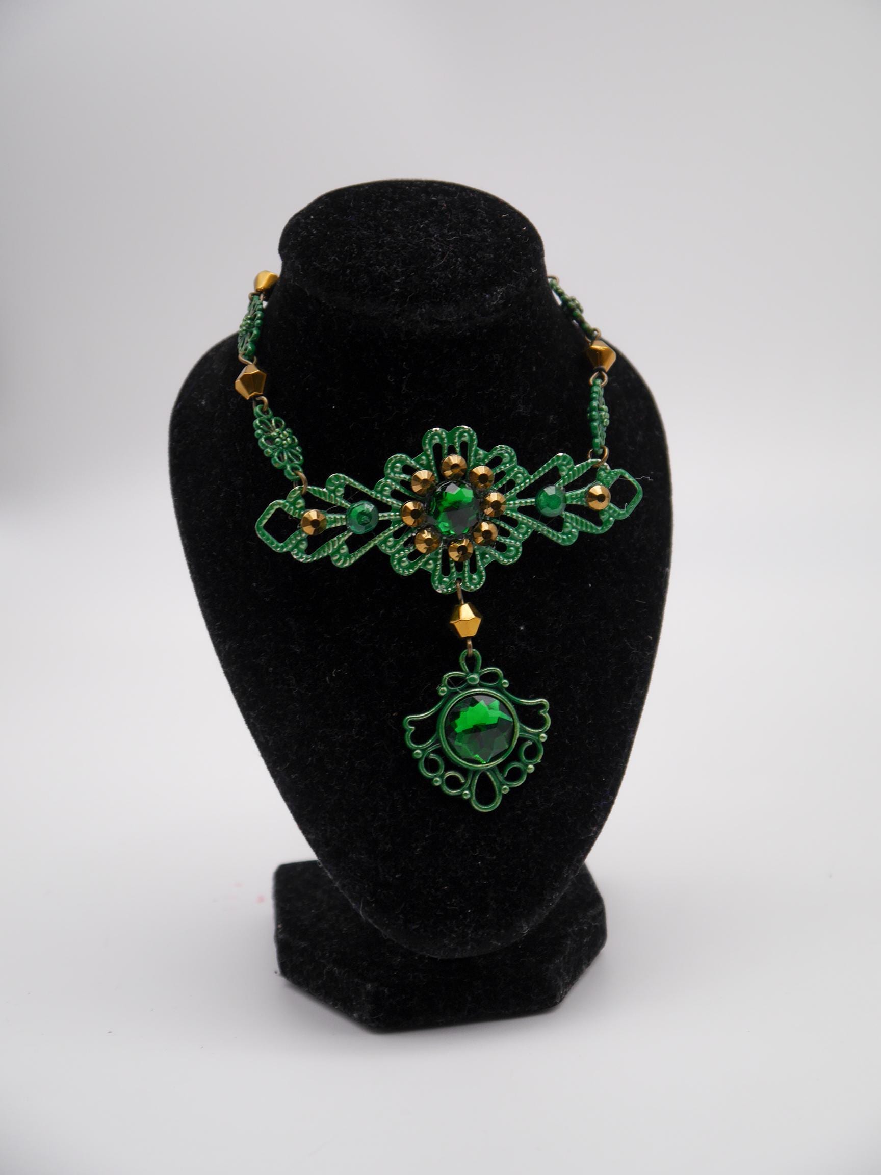 Froschkönig Set – Krone, Ohrringe, Kette ~ Crown ~ Kiss the frog ~ Headdress ~fantasy ~ fairytail