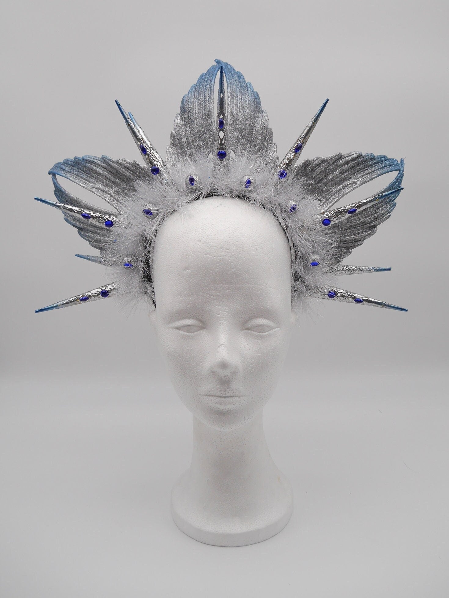 Winter Wings Headdress ~ Headpiece ~ winterwonderland ~ snow ~ ice Queen ~ Headdress ~ Winterdream