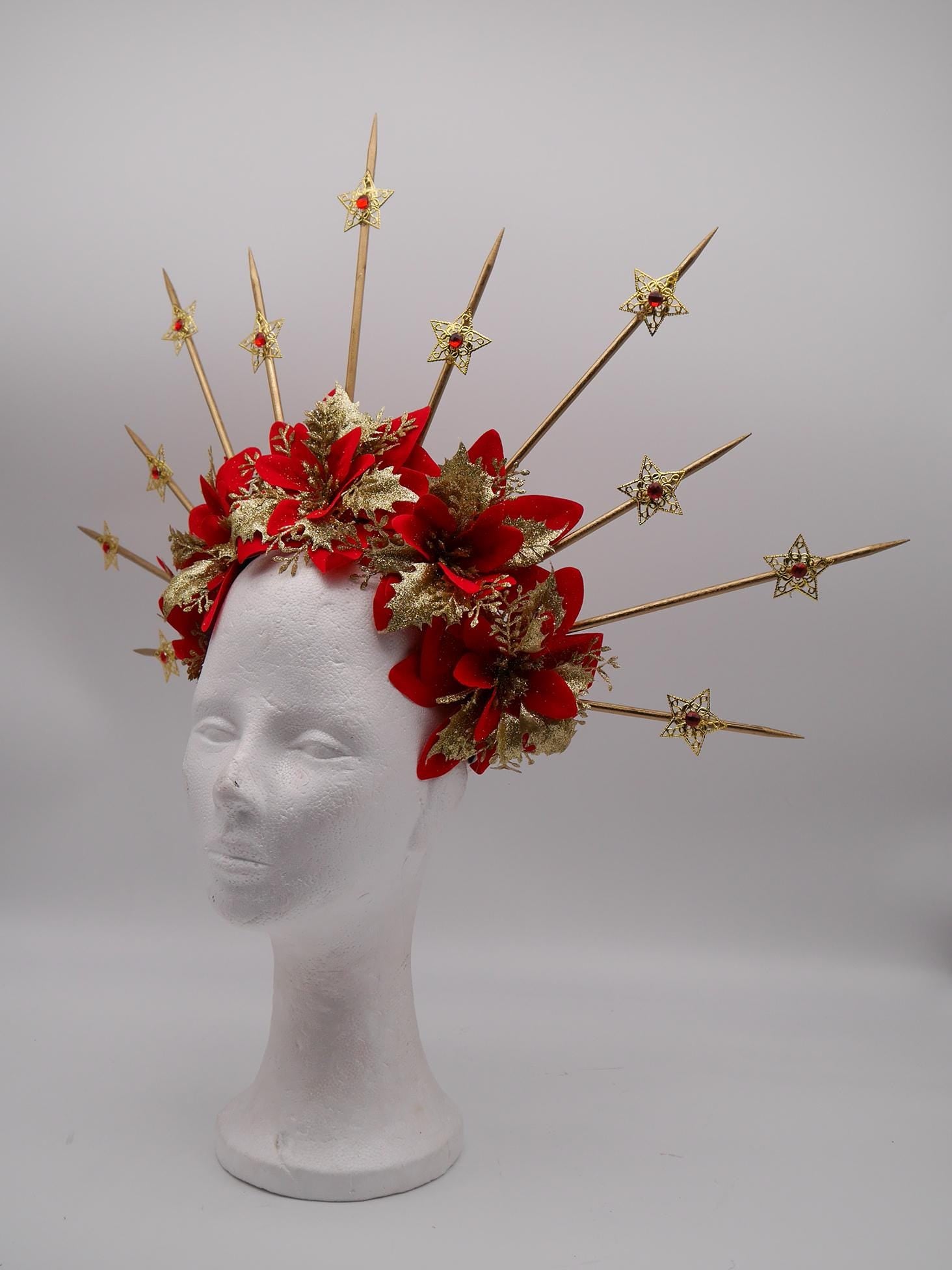 Chrismas dream Headdress ~ Headpiece ~ winterwonderland ~ snow ~ ice Queen ~ Headdress