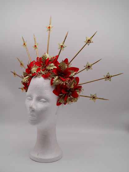Chrismas dream Headdress ~ Headpiece ~ winterwonderland ~ snow ~ ice Queen ~ Headdress