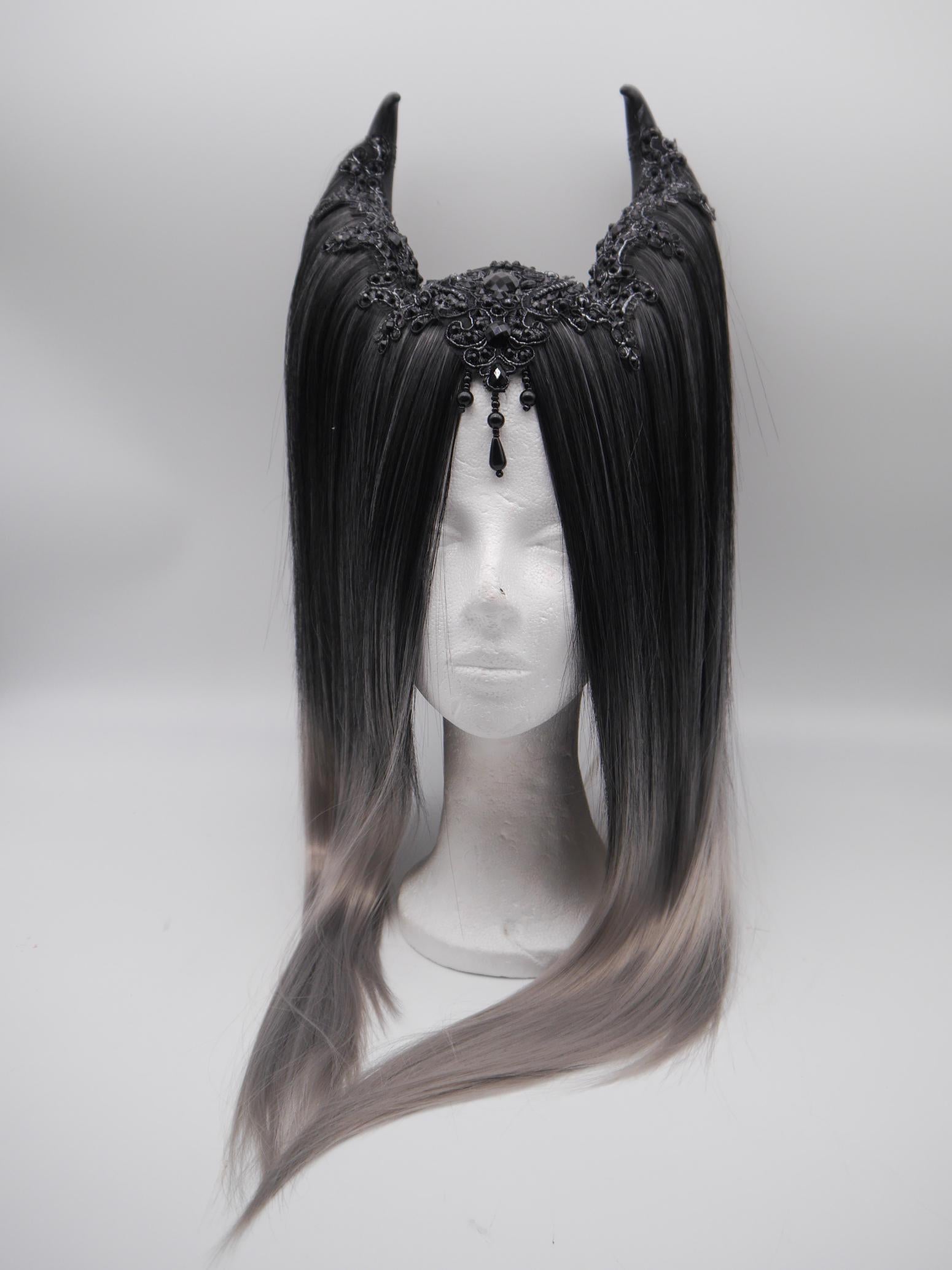 maleficent Headdress ~ Gothic headpiece ~ Kopfschmuck