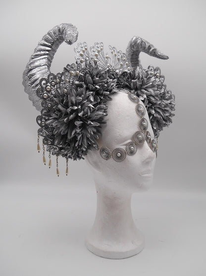 Silver Faun Headpiece ~ Royal Headdress