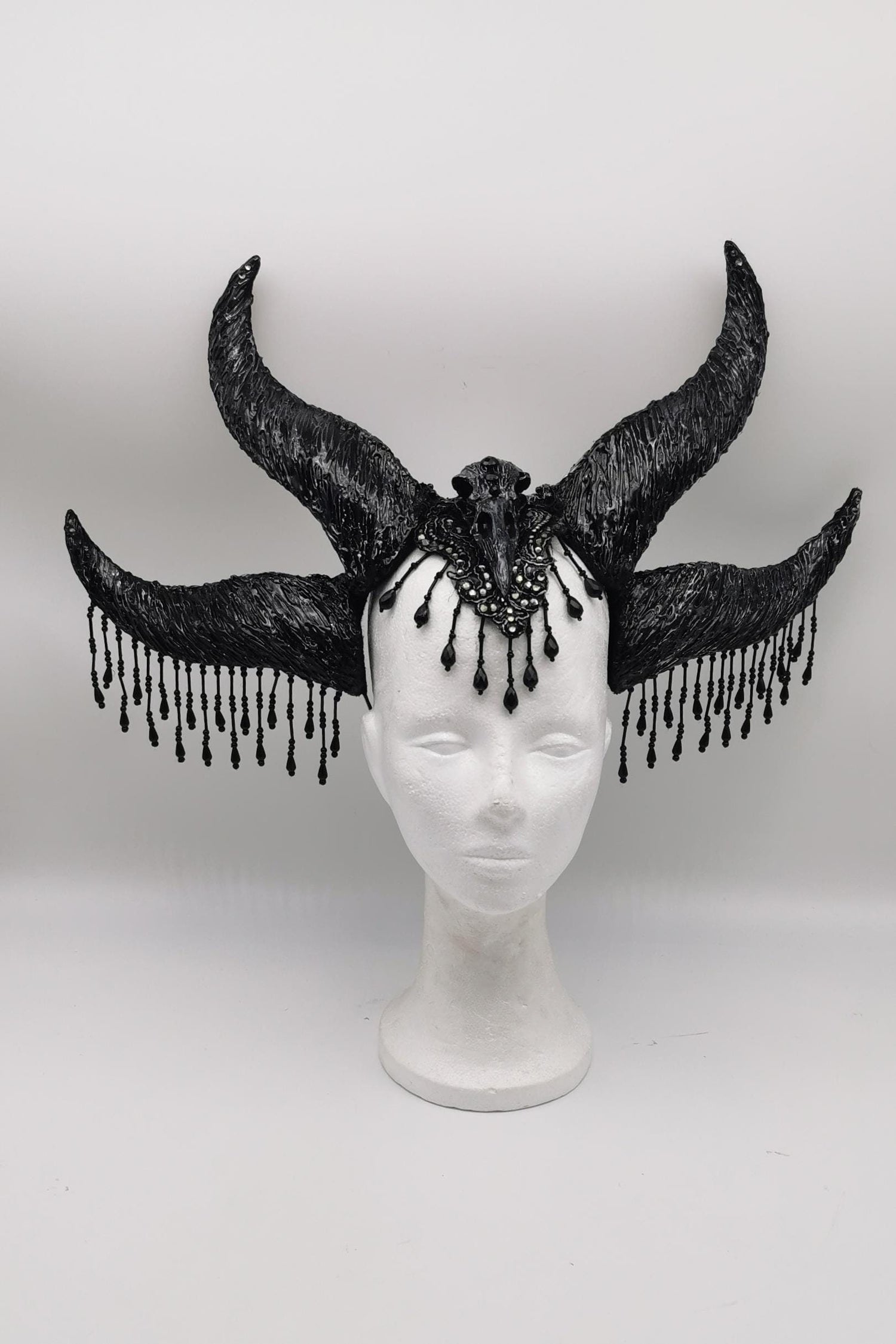 Dragon Queen / King Headdress ~ Horns Headpiece ~ Royal Headdress