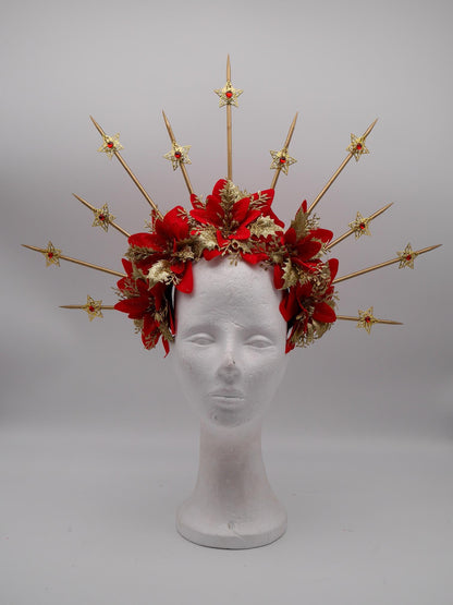 Chrismas dream Headdress ~ Headpiece ~ winterwonderland ~ snow ~ ice Queen ~ Headdress