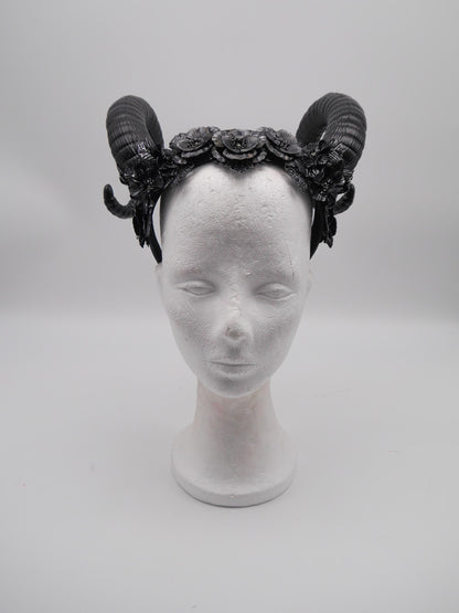 gothic Ram Headpiece