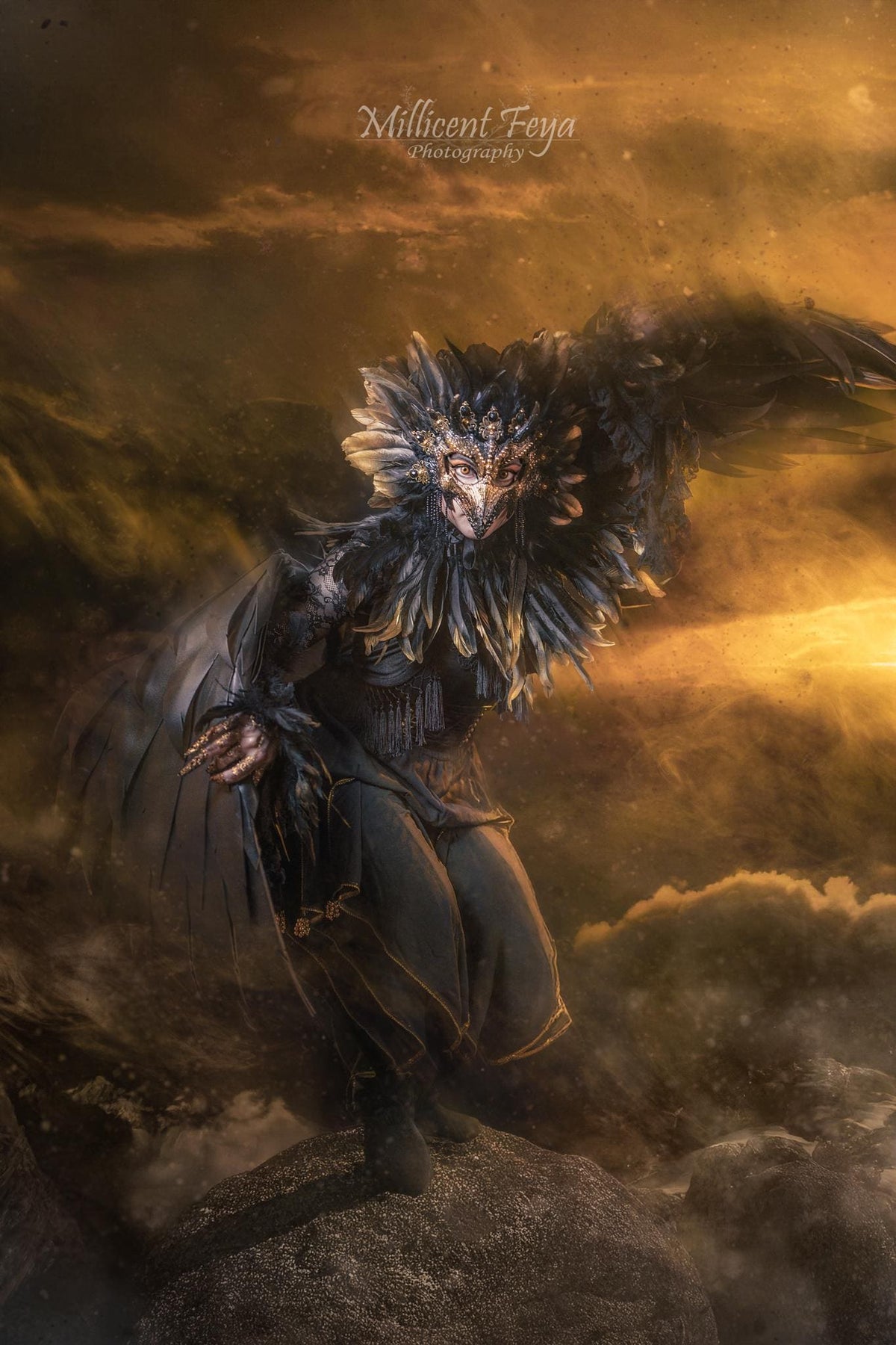 golden Raven Mask