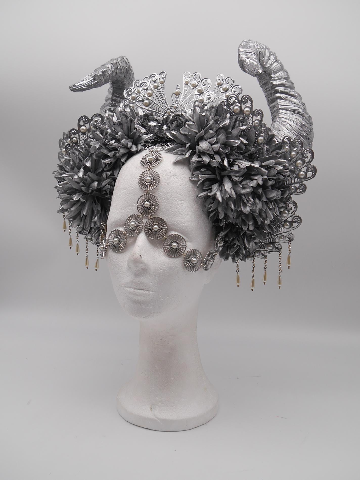 Silver Faun Headpiece ~ Royal Headdress