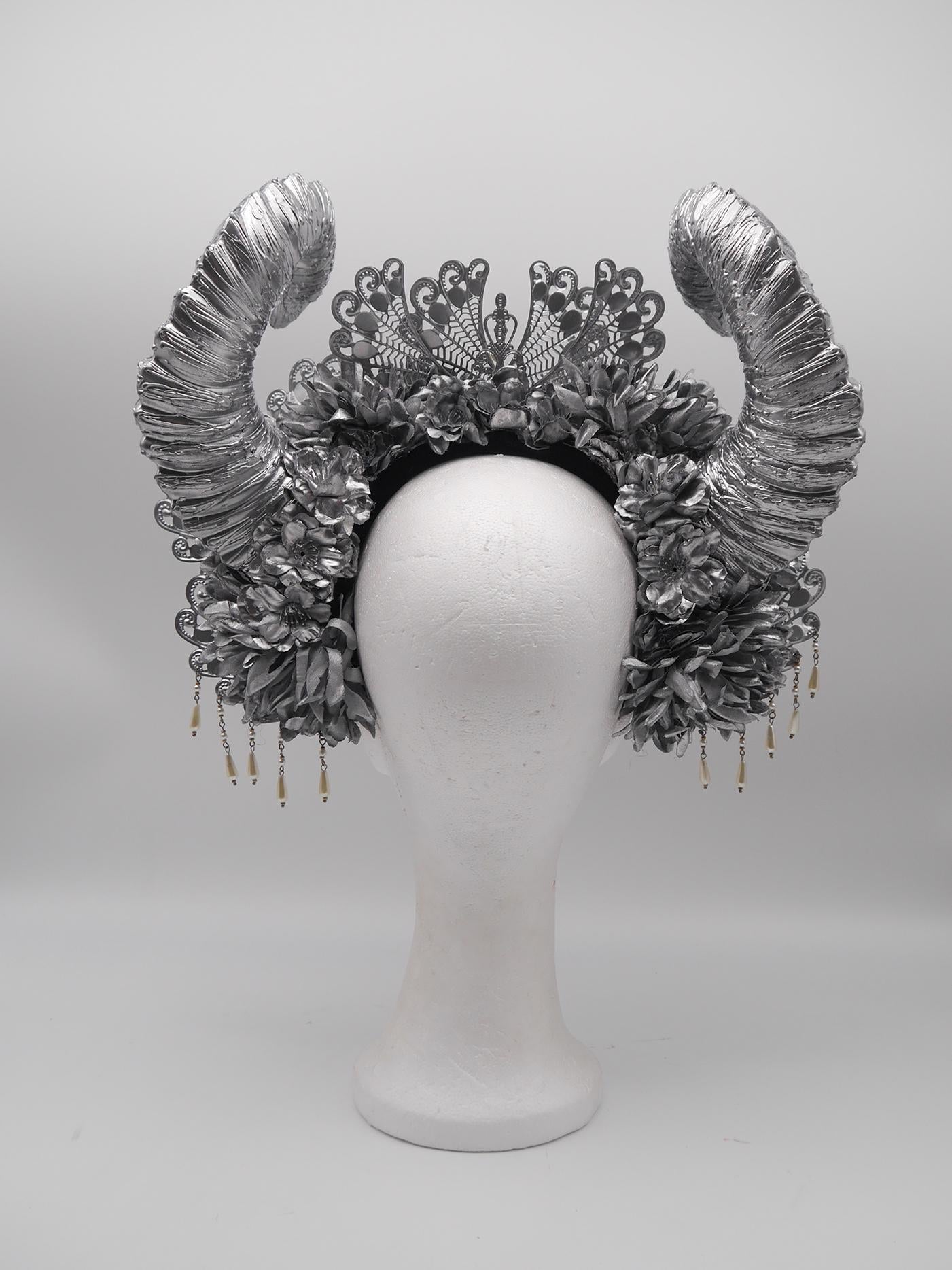 Silver Faun Headpiece ~ Royal Headdress