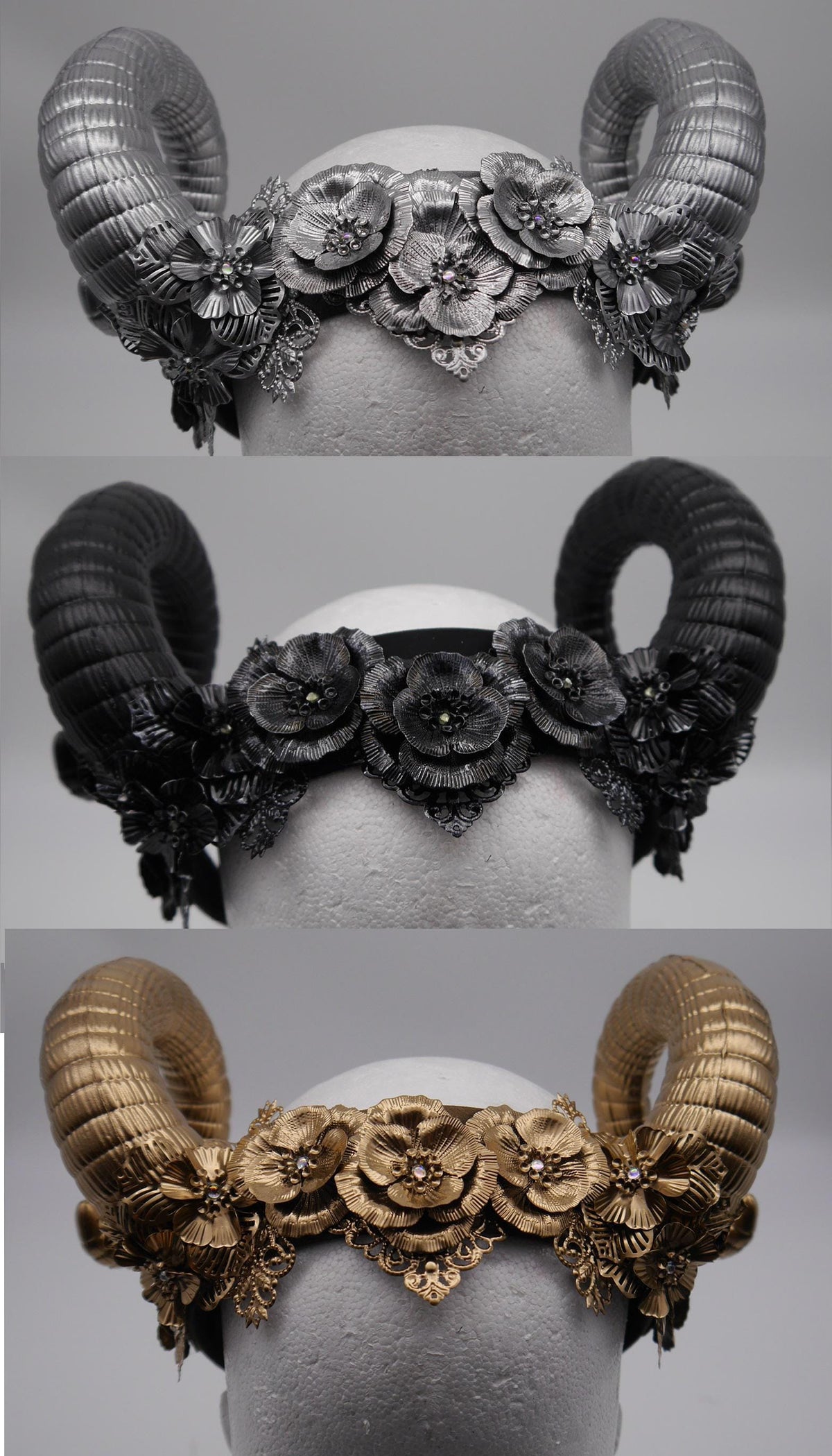gothic Ram Headpiece