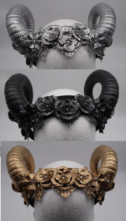 gothic Ram Headpiece