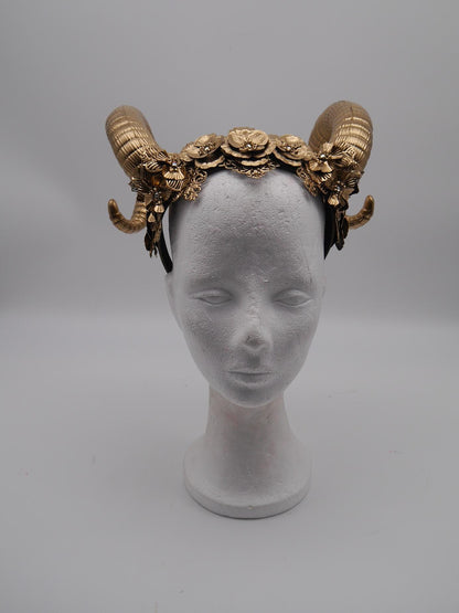 gothic Ram Headpiece