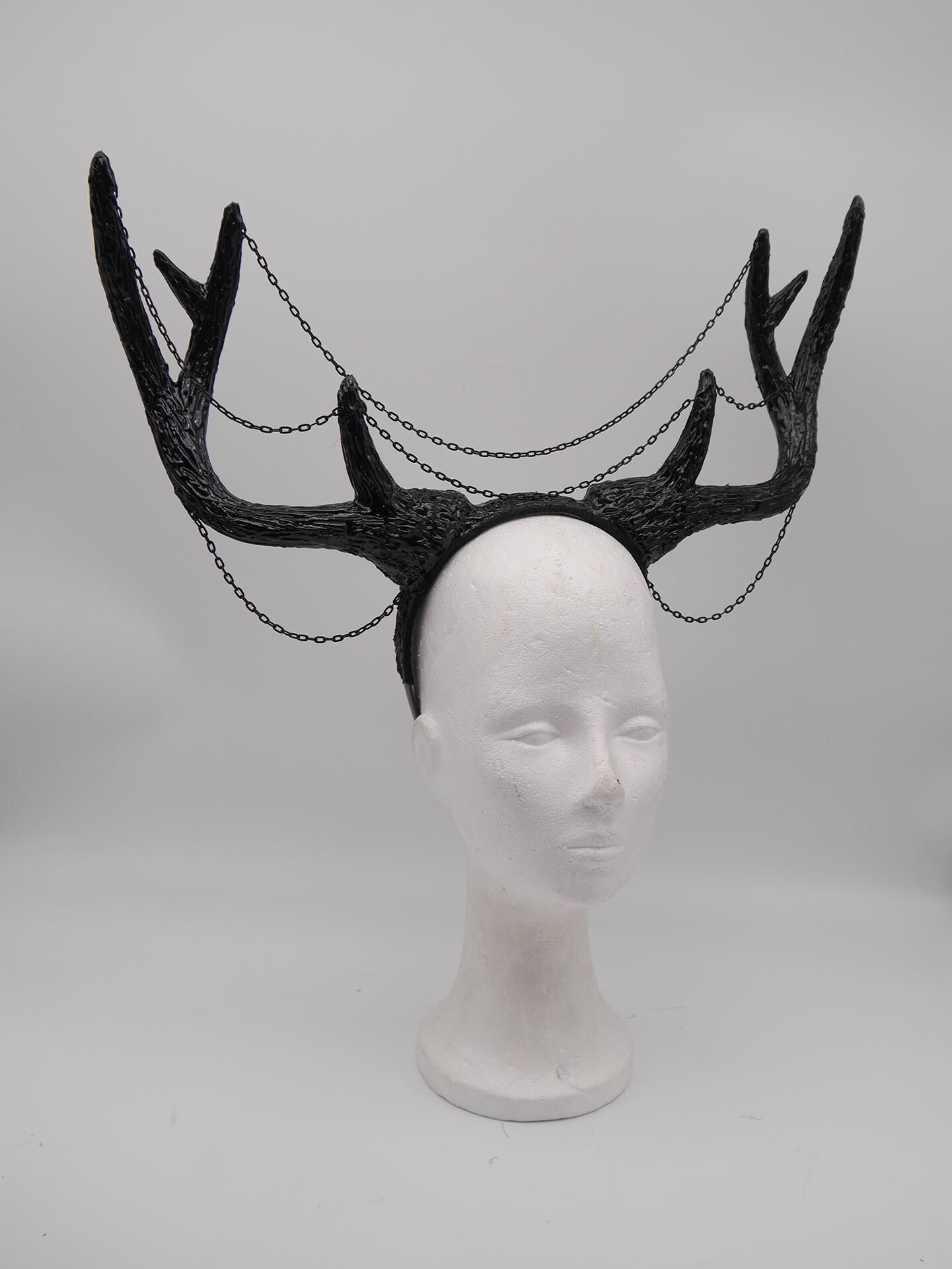 Gothic Antler Headpiece ~ Dreamcatcher Headdress ~ Horns Headpiece ~ Royal Headdress