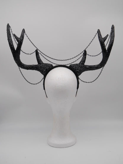 Gothic Antler Headpiece ~ Dreamcatcher Headdress ~ Horns Headpiece ~ Royal Headdress