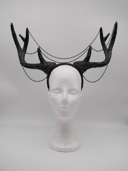 Gothic Antler Headpiece ~ Dreamcatcher Headdress ~ Horns Headpiece ~ Royal Headdress
