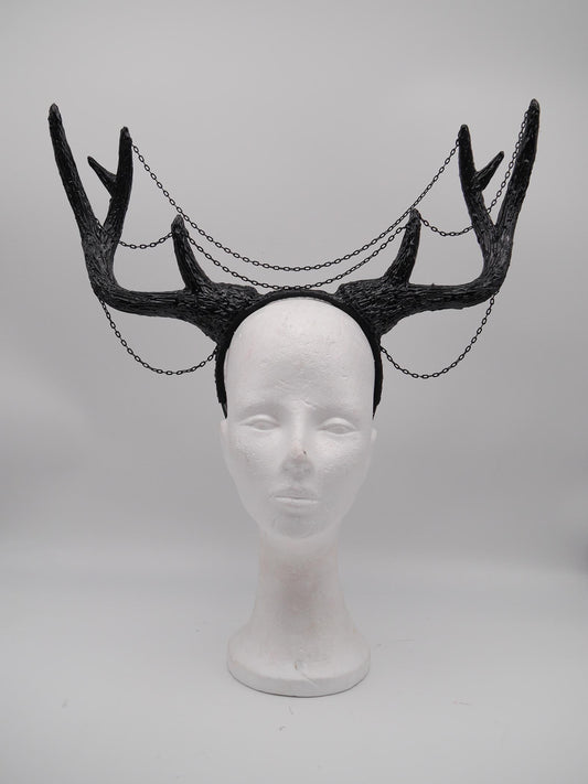 Gothic Antler Headpiece ~ Dreamcatcher Headdress ~ Horns Headpiece ~ Royal Headdress