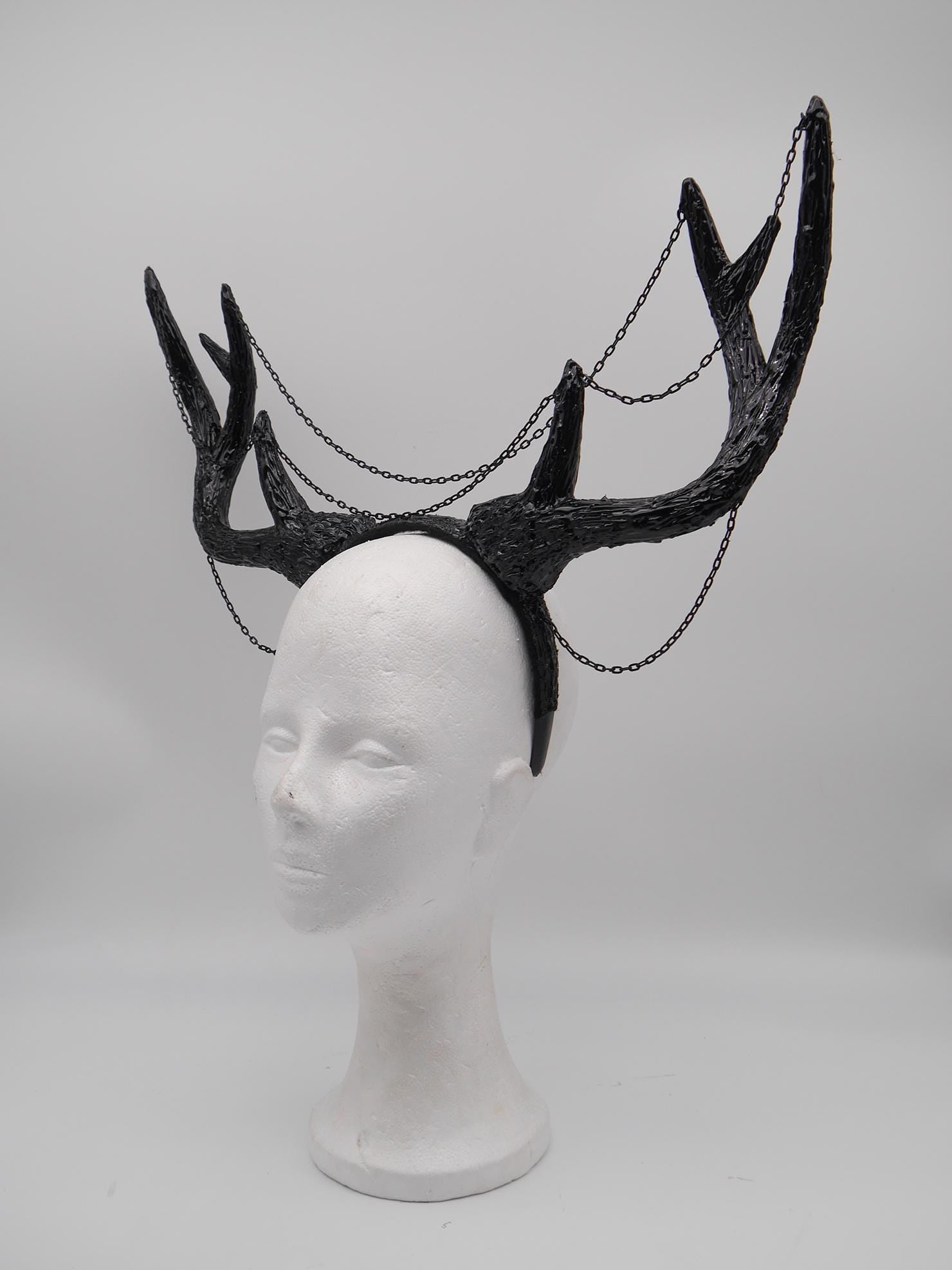 Gothic Antler Headpiece ~ Dreamcatcher Headdress ~ Horns Headpiece ~ Royal Headdress