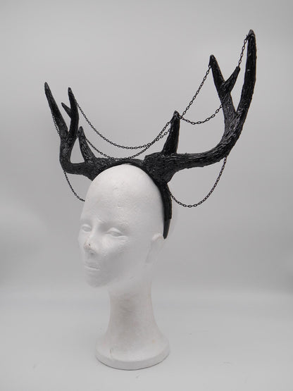 Gothic Antler Headpiece ~ Dreamcatcher Headdress ~ Horns Headpiece ~ Royal Headdress