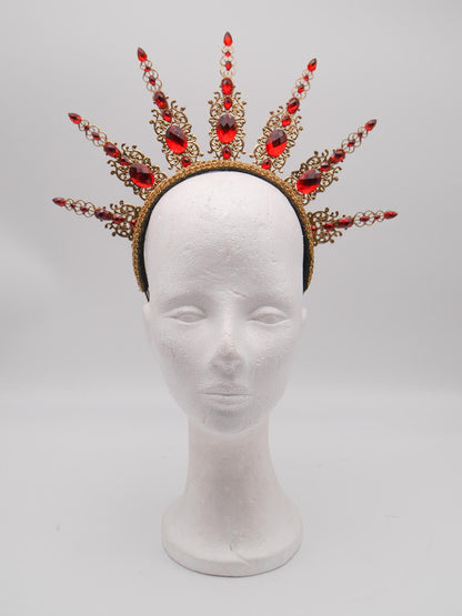 Royal Crown ~ black Royal Metal halo ~ vampir ~ Krone ~ Kranz ~ Kopfschmuc ~ Headdress ~ Heiligenschein ~ gothic ~ goth
