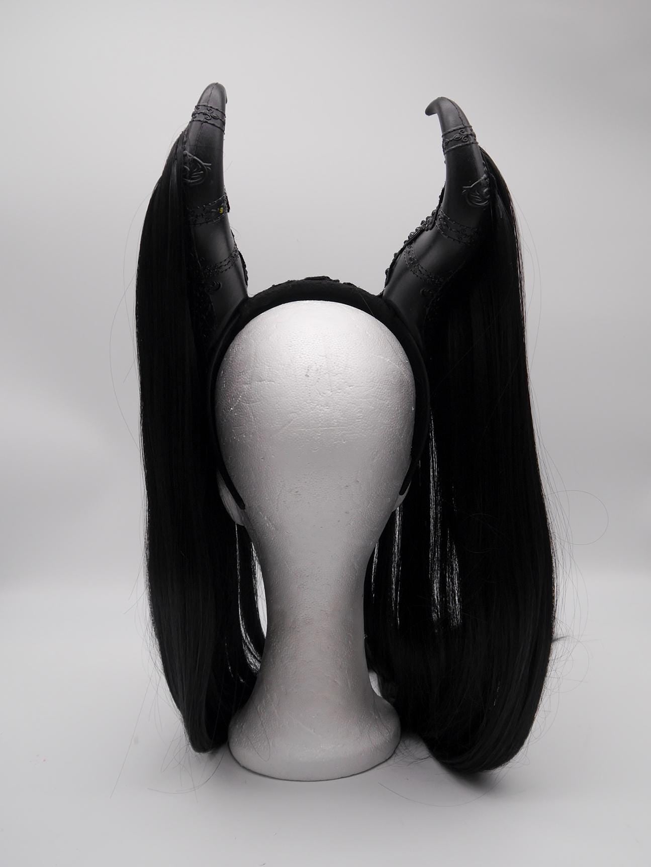 black maleficent Headdress ~ Gothic headpiece ~ Kopfschmuck