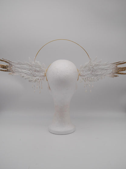gothic Wing Headdress ~ Wing ~ Fantasy ~ Headpiece
