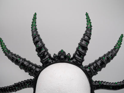 Multi Horns – Emerald Noir Collection ~ gothic Hörner ~ Fantasy ~ Kopfschmuck ~ Dämon ~ Hexe ~ Festival ~ occult ~ wicca ~ Maleficent