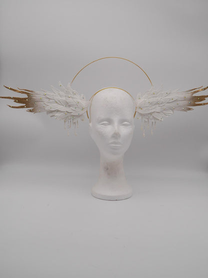 gothic Wing Headdress ~ Wing ~ Fantasy ~ Headpiece