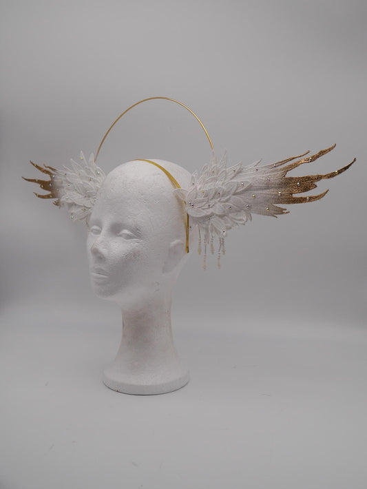 gothic Wing Headdress ~ Wing ~ Fantasy ~ Headpiece