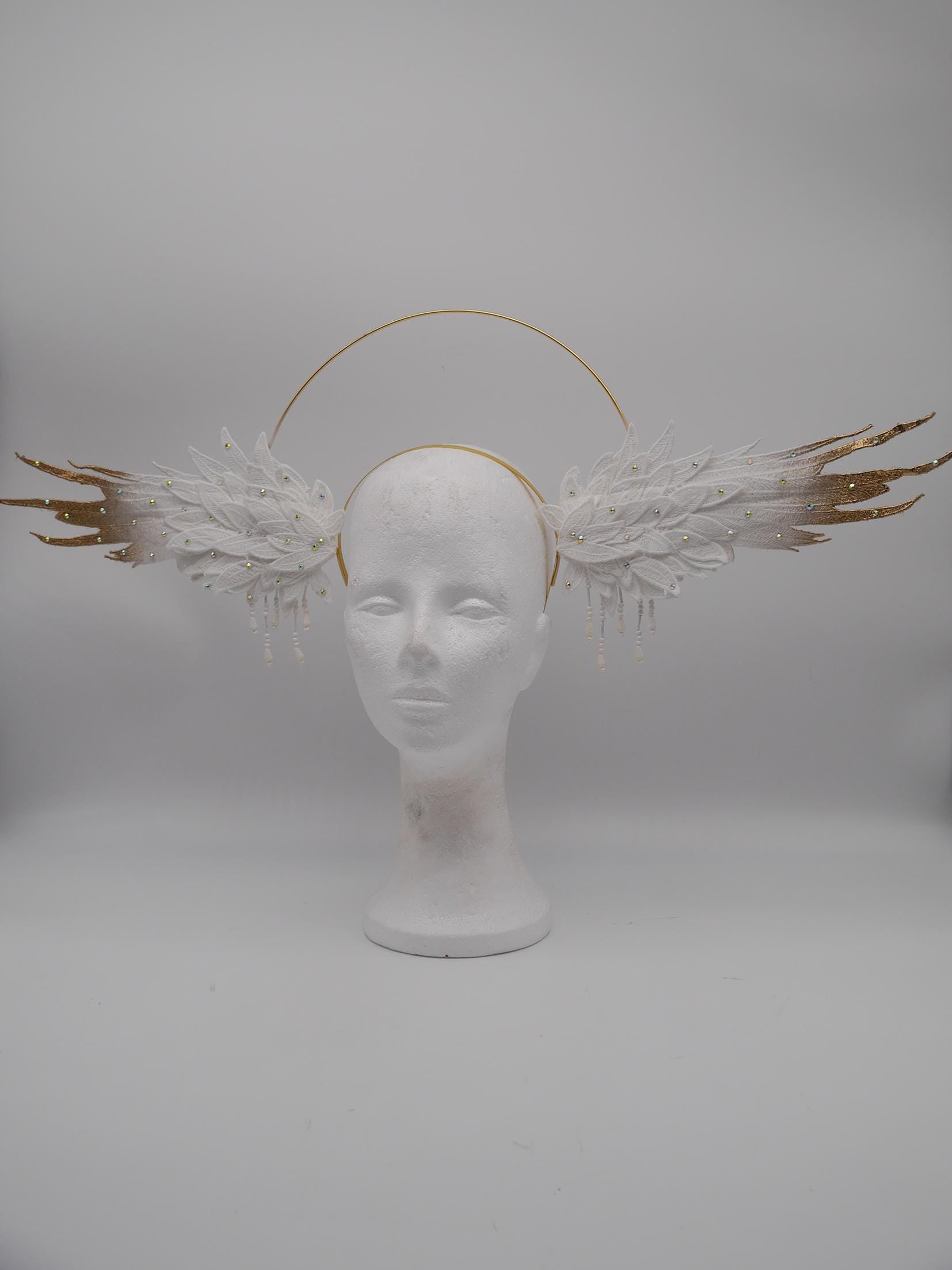 gothic Wing Headdress ~ Wing ~ Fantasy ~ Headpiece