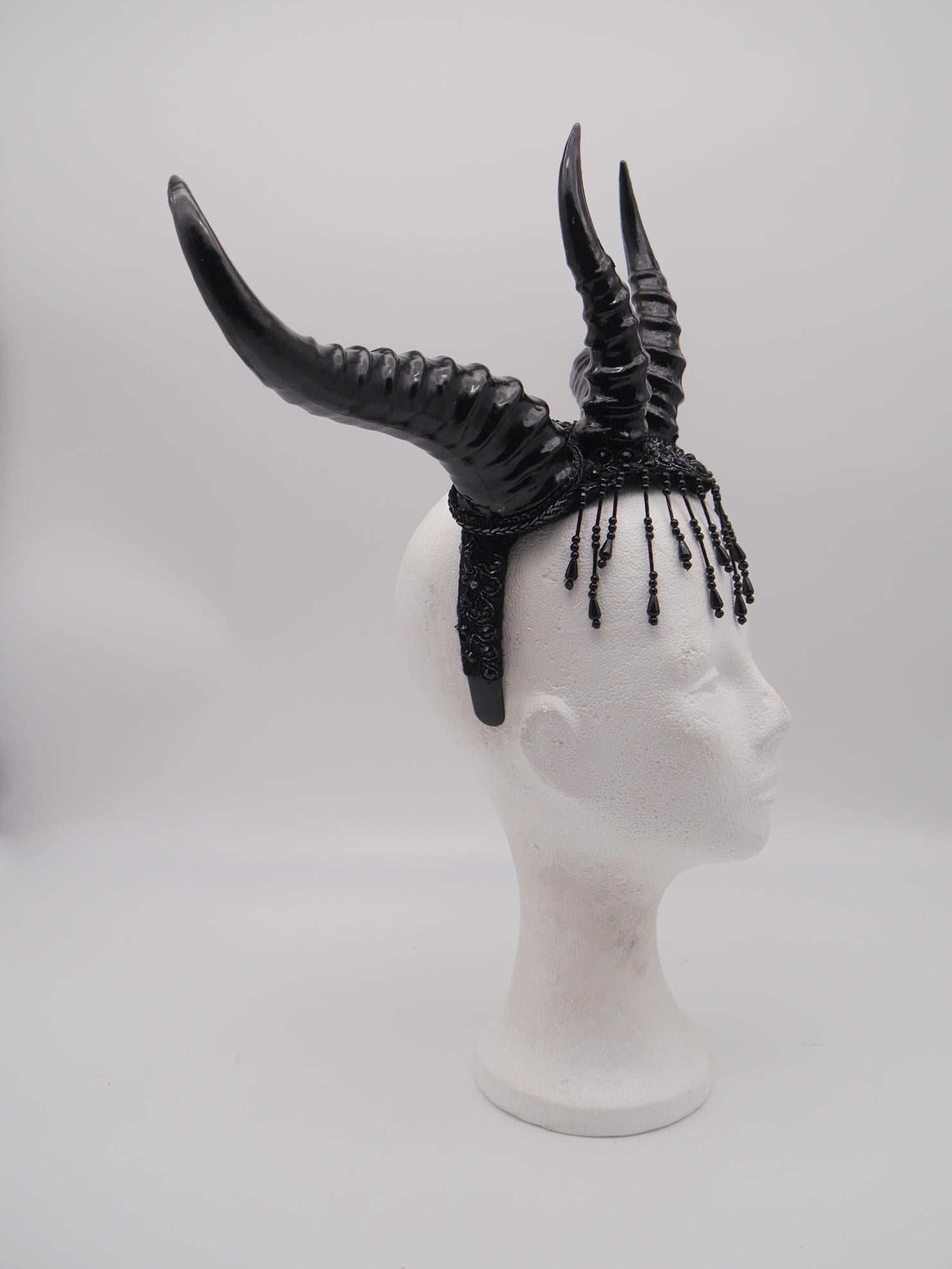 Hellborn Headdress ~ Gothic headpiece ~ Kopfschmuck