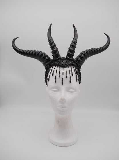 Hellborn Headdress ~ Gothic headpiece ~ Kopfschmuck