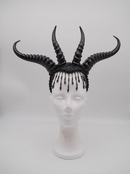 Hellborn Headdress ~ Gothic headpiece ~ Kopfschmuck
