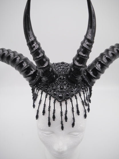 Hellborn Headdress ~ Gothic headpiece ~ Kopfschmuck