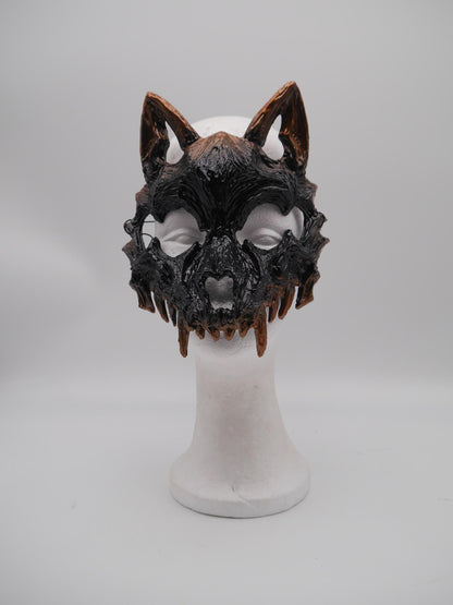 Cat Mask ~ Moon ~ Mond Maske ~ Headdress ~ Headpiece ~ Skull - Bones ~ wolves ~ wolf ~ Kopfschmuck