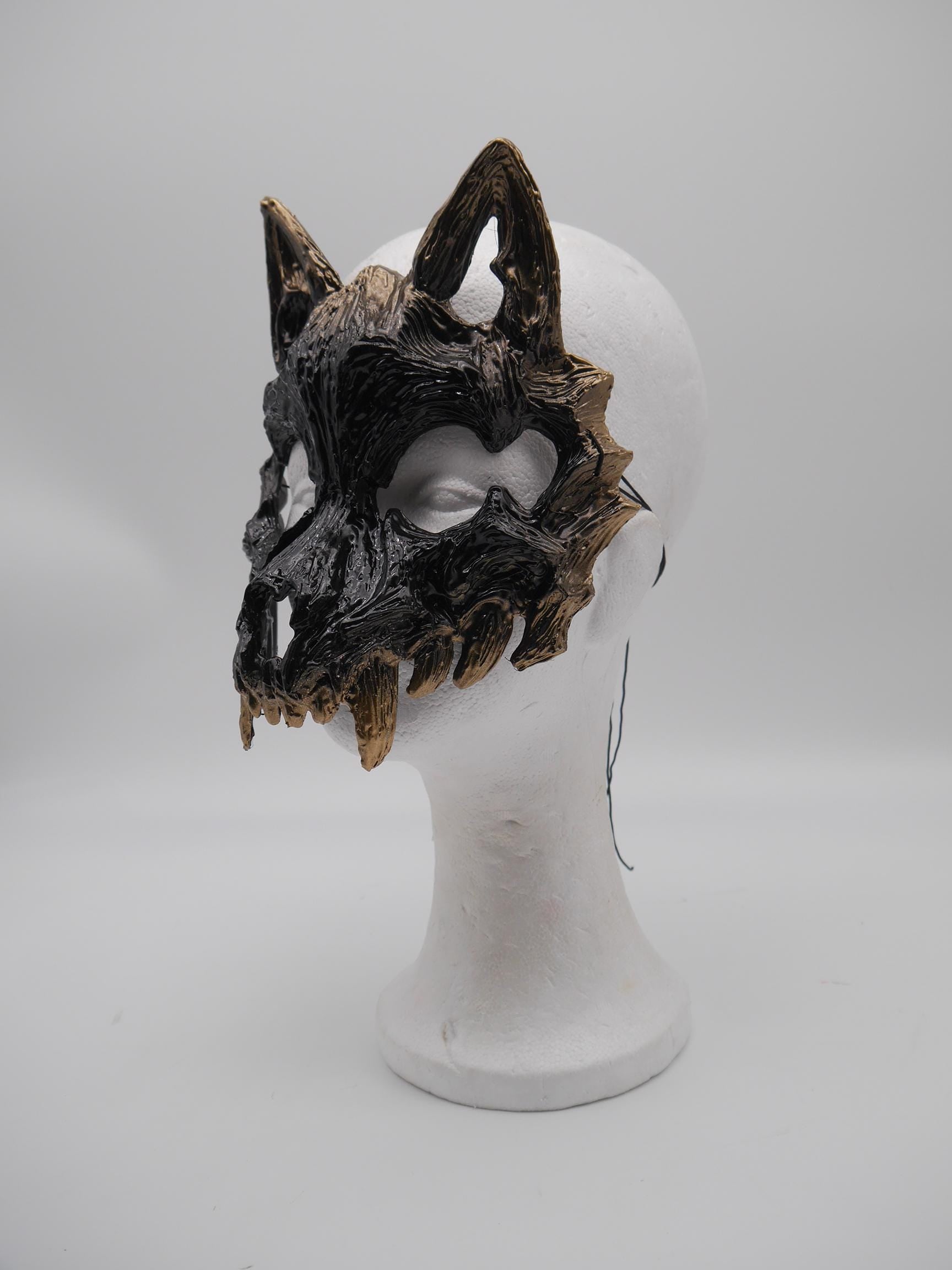 Cat Mask ~ Moon ~ Mond Maske ~ Headdress ~ Headpiece ~ Skull - Bones ~ wolves ~ wolf ~ Kopfschmuck