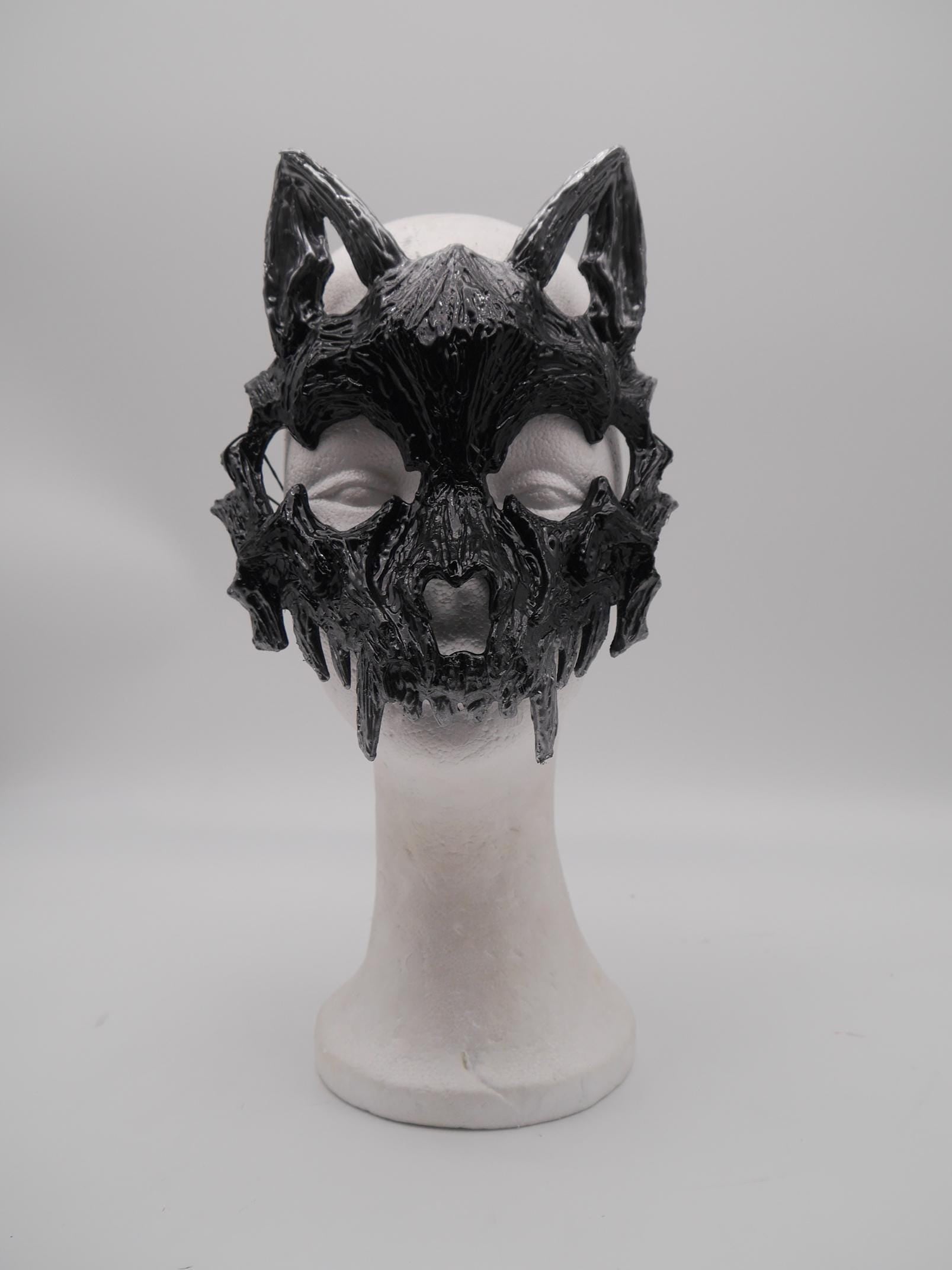 Cat Mask ~ Moon ~ Mond Maske ~ Headdress ~ Headpiece ~ Skull - Bones ~ wolves ~ wolf ~ Kopfschmuck