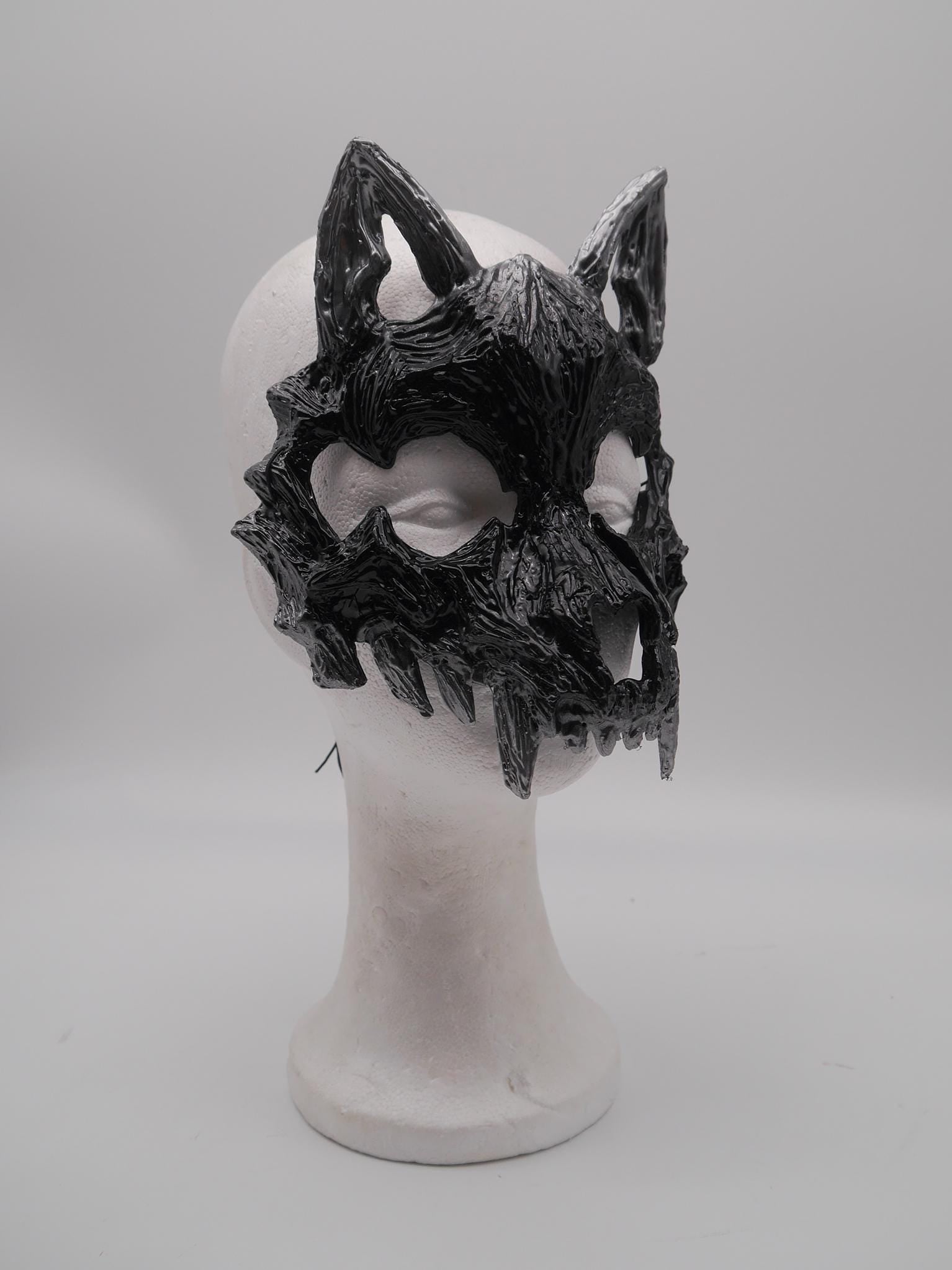Cat Mask ~ Moon ~ Mond Maske ~ Headdress ~ Headpiece ~ Skull - Bones ~ wolves ~ wolf ~ Kopfschmuck