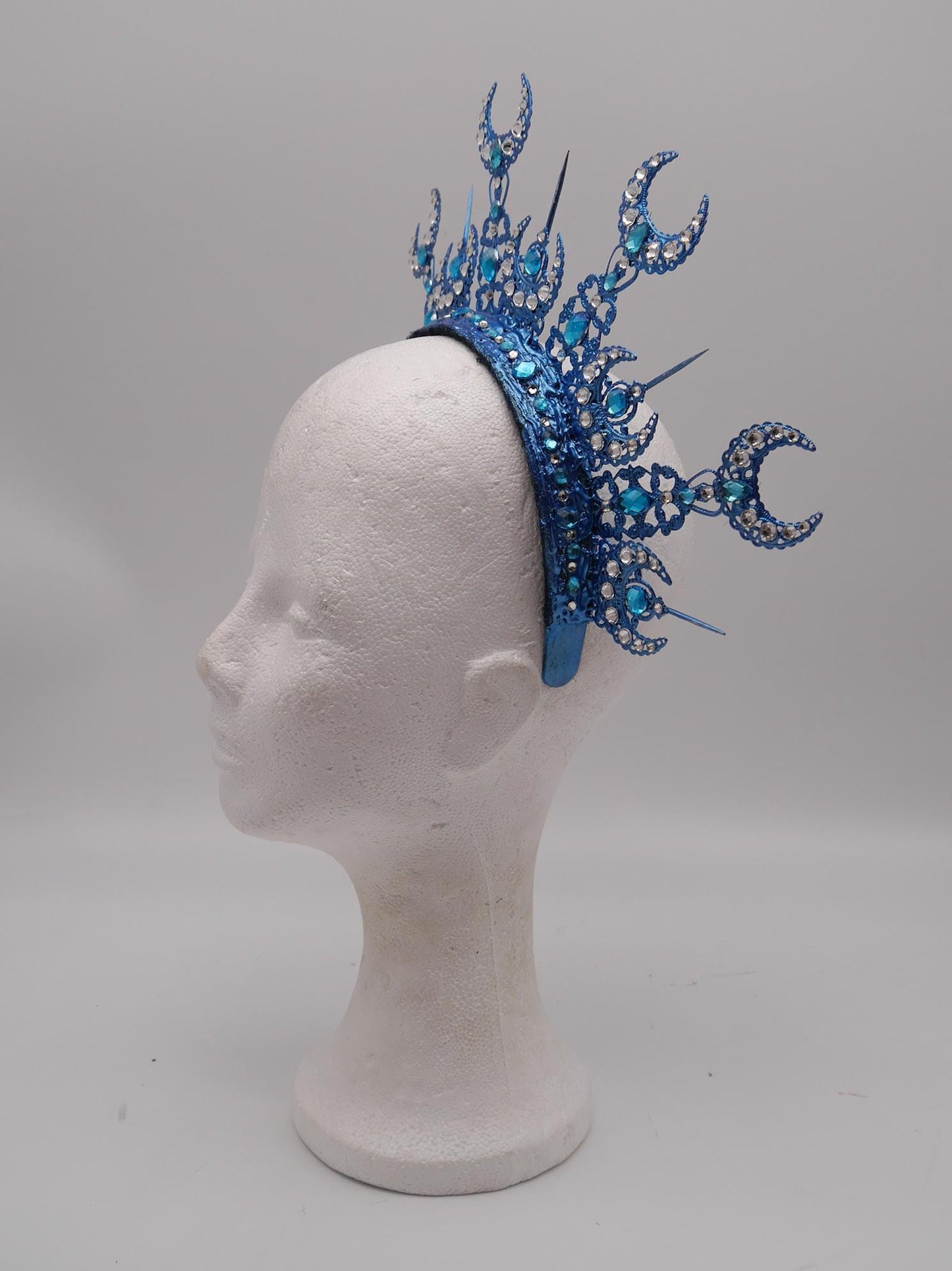 Luna Halo ~ Moon Child Headdress ~ Mond Kopfschmuck ~ fantasy ~ costume ~ Elv ~ Elfe ~ Royal ~ Kristall ~ Krone ~ Crown