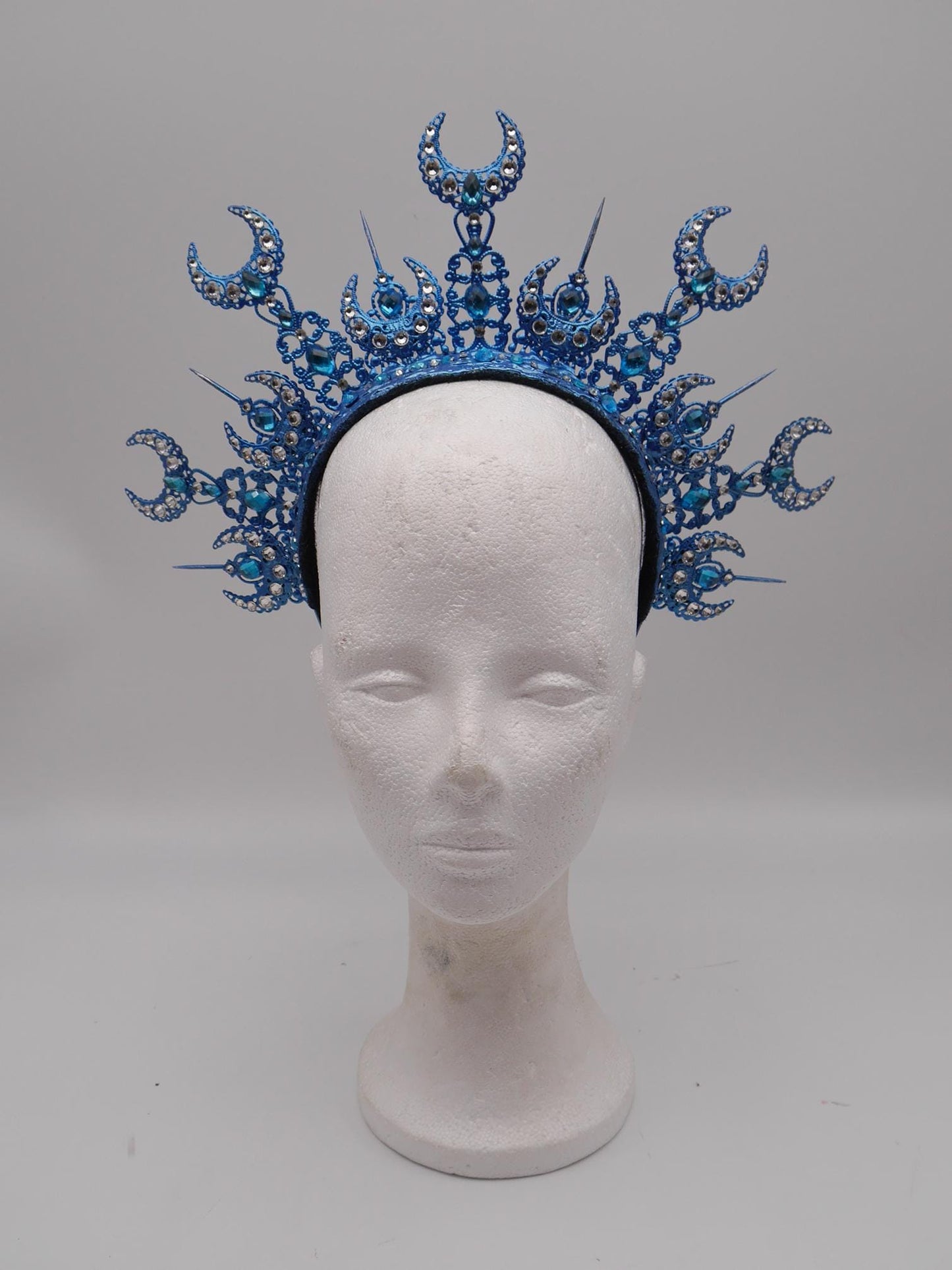 Luna Halo ~ Moon Child Headdress ~ Mond Kopfschmuck ~ fantasy ~ costume ~ Elv ~ Elfe ~ Royal ~ Kristall ~ Krone ~ Crown