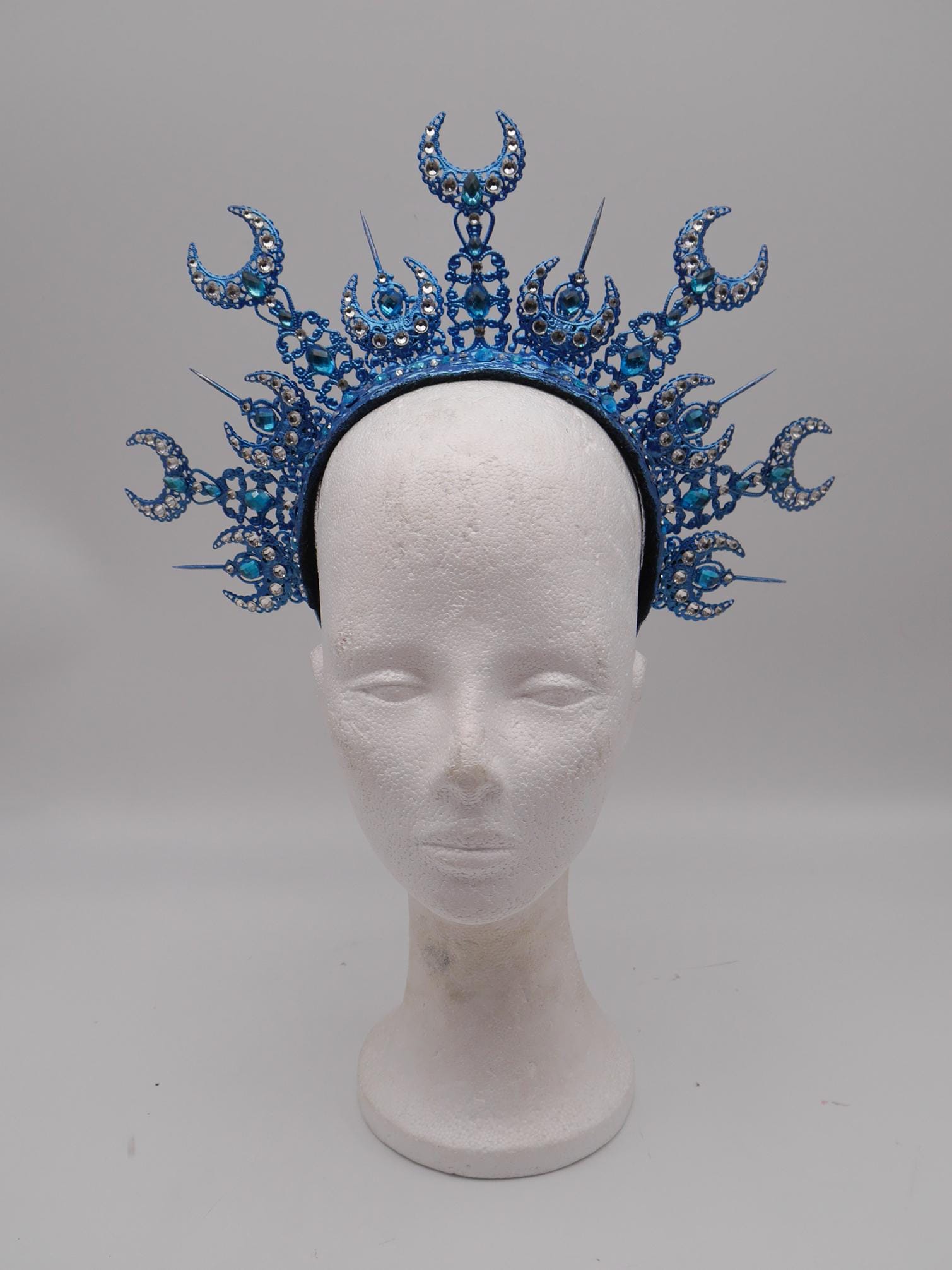 Luna Halo ~ Moon Child Headdress ~ Mond Kopfschmuck ~ fantasy ~ costume ~ Elv ~ Elfe ~ Royal ~ Kristall ~ Krone ~ Crown
