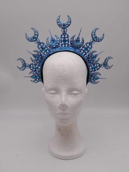 Luna Halo ~ Moon Child Headdress ~ Mond Kopfschmuck ~ fantasy ~ costume ~ Elv ~ Elfe ~ Royal ~ Kristall ~ Krone ~ Crown