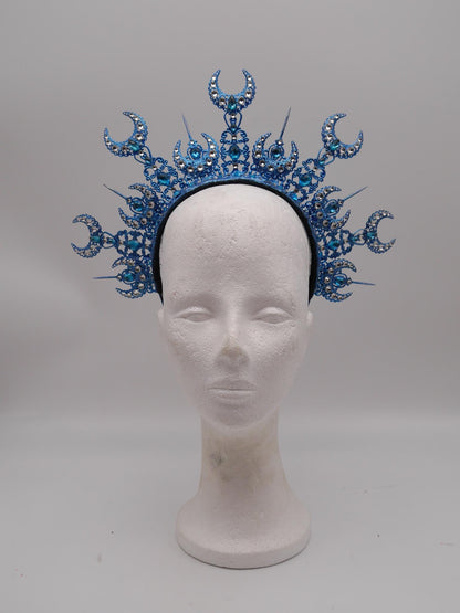 Luna Halo ~ Moon Child Headdress ~ Mond Kopfschmuck ~ fantasy ~ costume ~ Elv ~ Elfe ~ Royal ~ Kristall ~ Krone ~ Crown