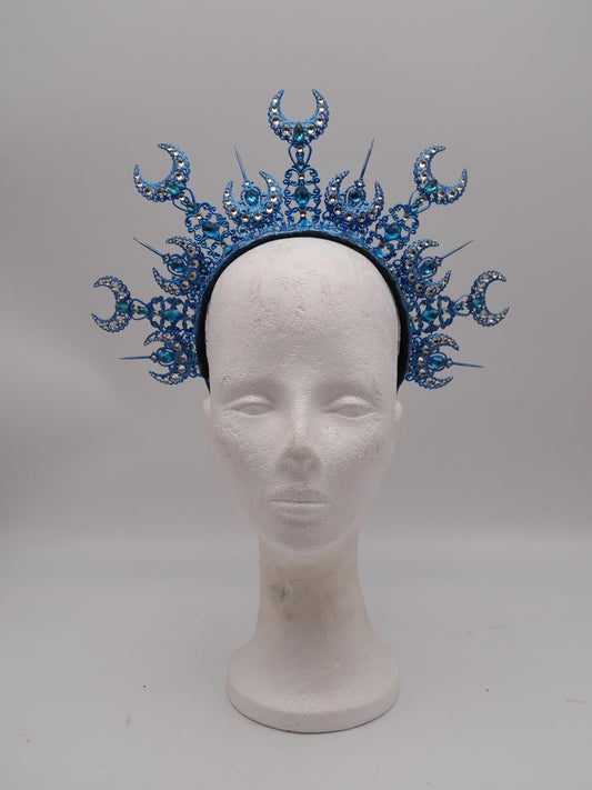 Luna Halo ~ Moon Child Headdress ~ Mond Kopfschmuck ~ fantasy ~ costume ~ Elv ~ Elfe ~ Royal ~ Kristall ~ Krone ~ Crown