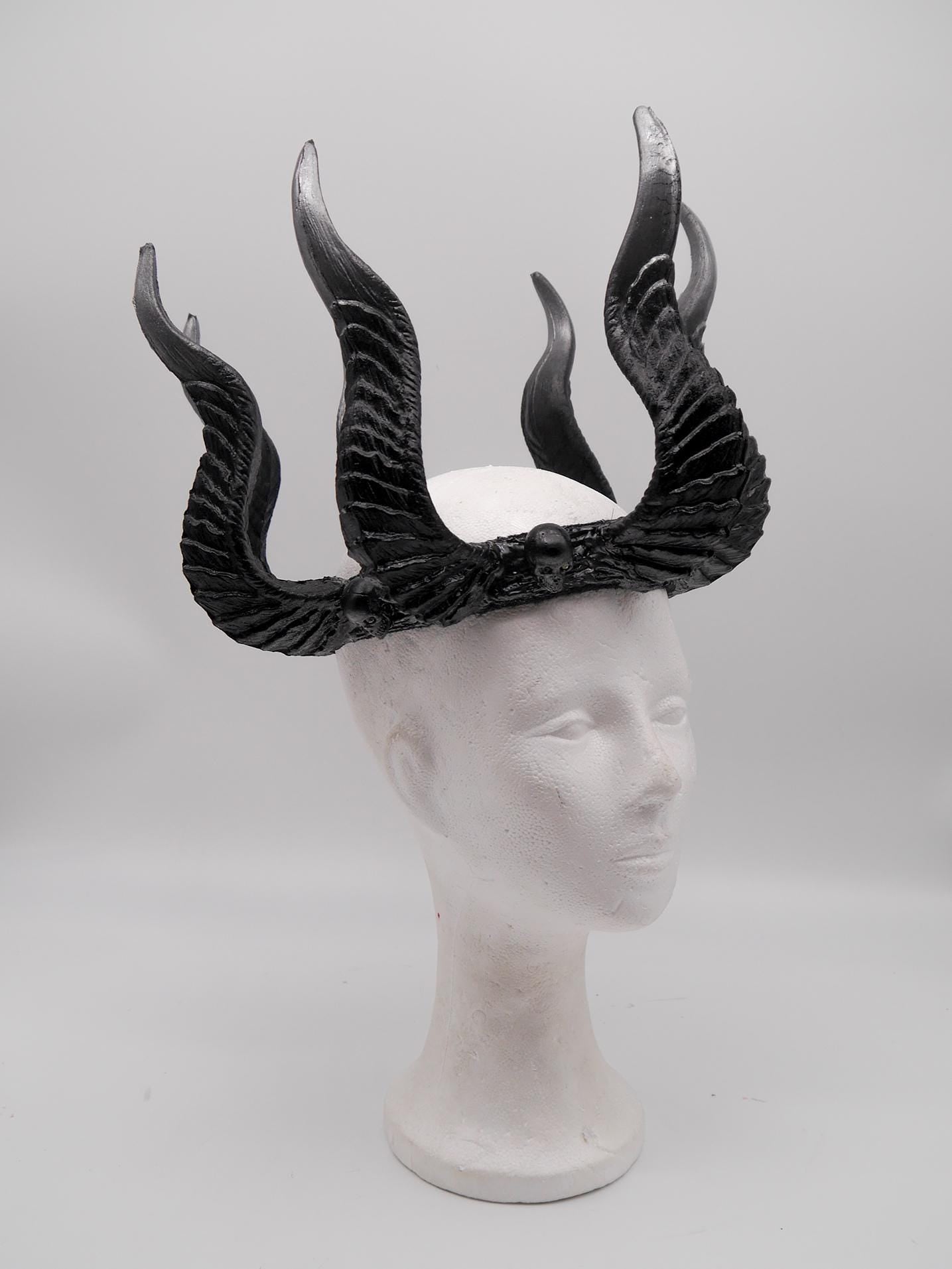Horns of Damnation ~ Dragon Headdress ~ Horns Crown~ Royal Gotic Headdress