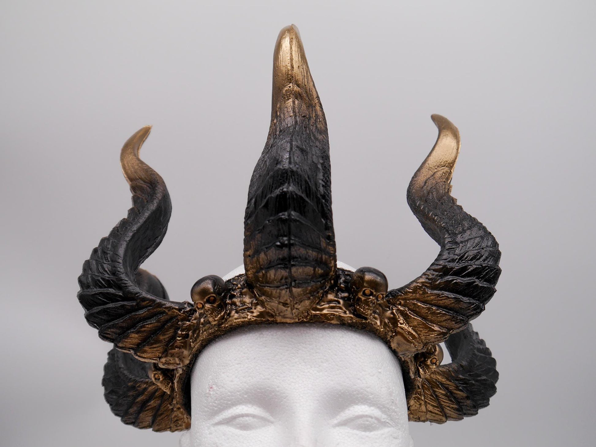Horns of Damnation ~ Dragon Headdress ~ Horns Crown~ Royal Gotic Headdress