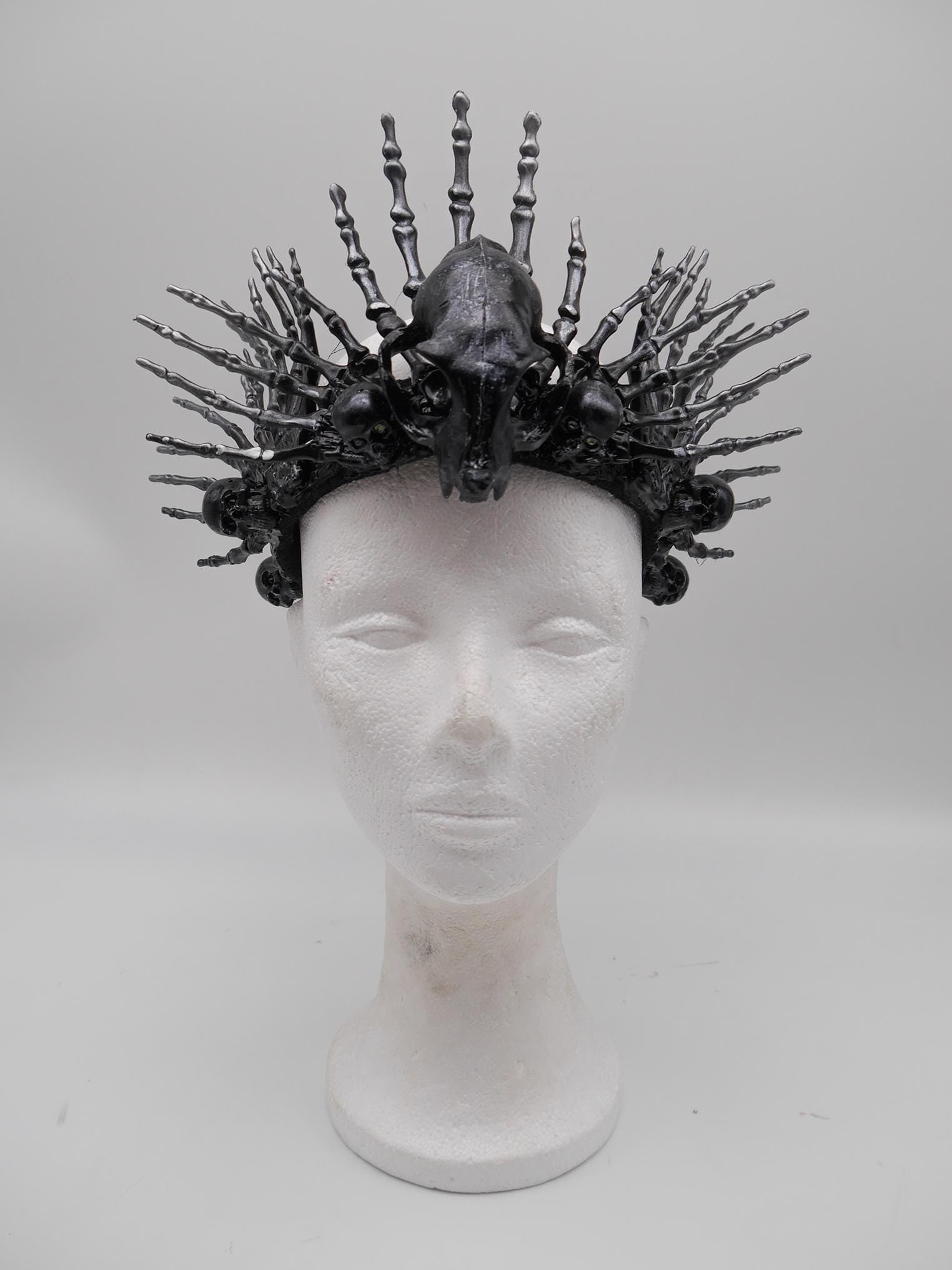 Crown of the Bone Warden ~ Schamanenkrone ~ Gothic headdress ~ Hexe ~ Wikinger ~ Schädel ~ wicca ~ Witch