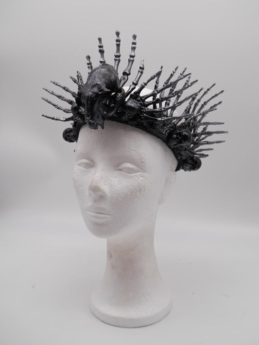 Crown of the Bone Warden ~ Schamanenkrone ~ Gothic headdress ~ Hexe ~ Wikinger ~ Schädel ~ wicca ~ Witch
