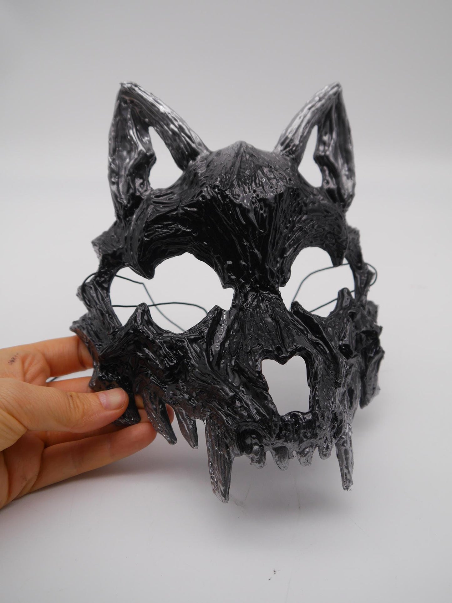 Cat Mask ~ Moon ~ Mond Maske ~ Headdress ~ Headpiece ~ Skull - Bones ~ wolves ~ wolf ~ Kopfschmuck
